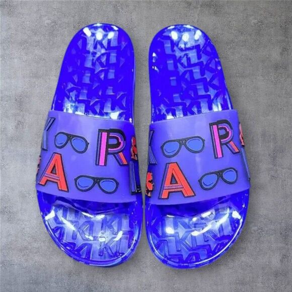 KARL LAGERFELD Slide Sandals Womans Size 8 - NEW - Picture 1 of 4